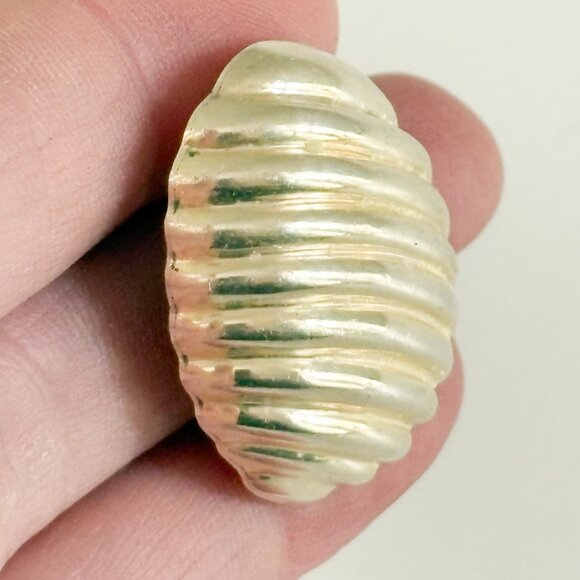 Oval Textured Sterling Silver Stud Earrings, Mexican Sterling Silver Studs - Picture 5 of 9